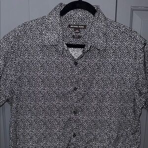 Michael Kors Monochrome Patterned Men's Shirt